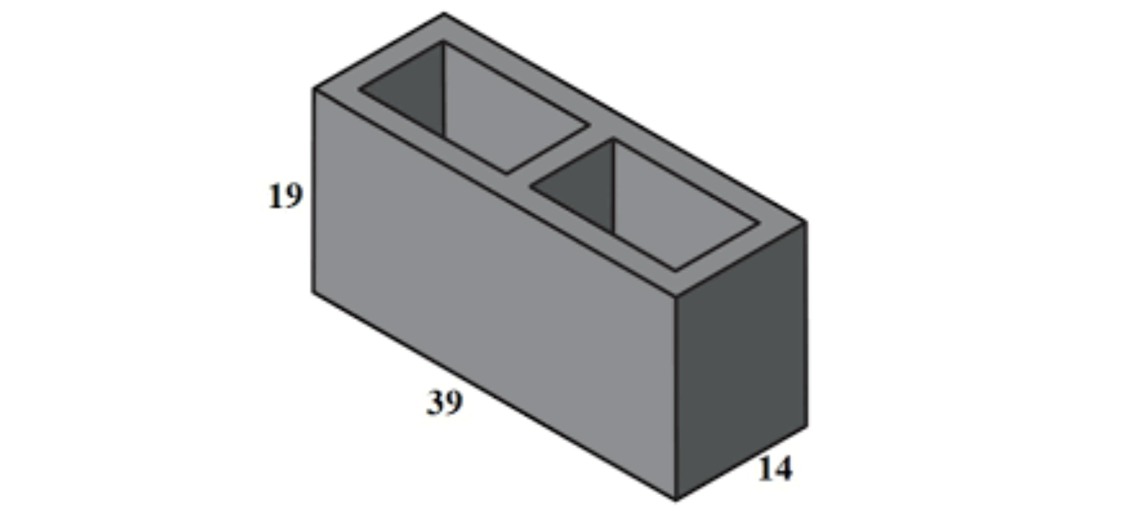 Bloco de Concreto Vedação 14x19x39